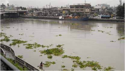 River view in the district of Intramuros - Manila